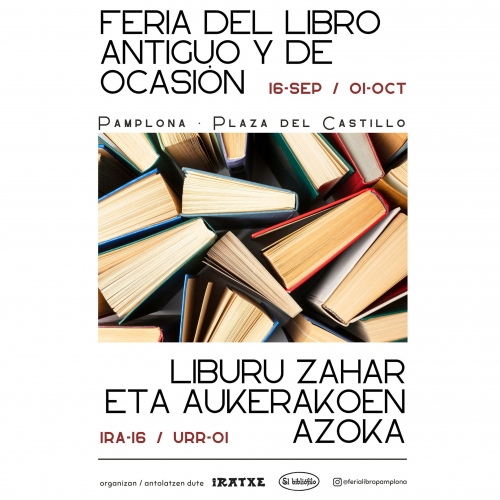 Feria del Libro Antiguo y de Ocasión de Pamplona 2023.